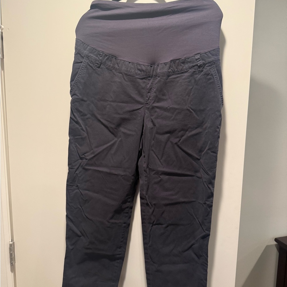 Gray Gap Maternity Khaki Pants